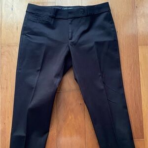 Banana Republic Black Dress Pants Tailored Wool Blend